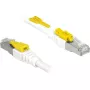 Sieťový kábel DeLOCK 85330 RJ-45 Cat6a 0,5 m biely
