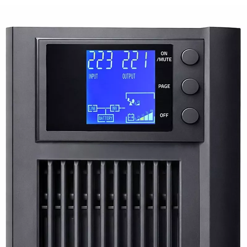UPS QOLTEC Pure Sine Wave 2kVA 1600W s AVR a LCD displejom