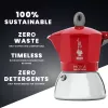 Bialetti Moka Induction moka kanvica 0,1 L červená strieborná