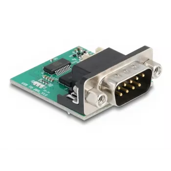 DeLOCK 90781 sériový konvertor repeater izolátor USB 2.0 RS-232 čierna zelená