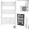 Elektrický kúpeľňový radiátor Adler AD 7824 600 W, biela, IP24, na stenu, 500×900 mm