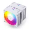 CPU chladič Jonsbo CR-3000E Dual-Tower ARGB White, Dual-Tower vzduchový chladič s ARGB osvetlením