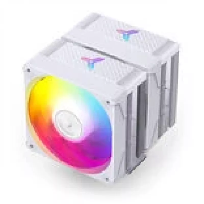 CPU chladič Jonsbo CR-3000E Dual-Tower ARGB White, Dual-Tower vzduchový chladič s ARGB osvetlením