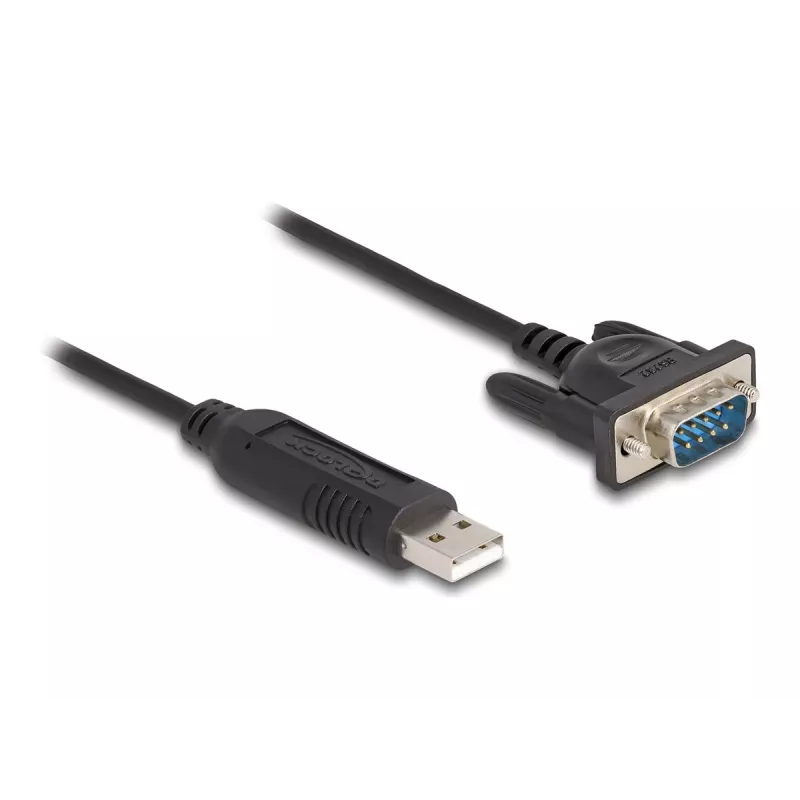 DeLOCK USB 2.0 na sériový RS-232 adaptér 50 cm FTDI čierna