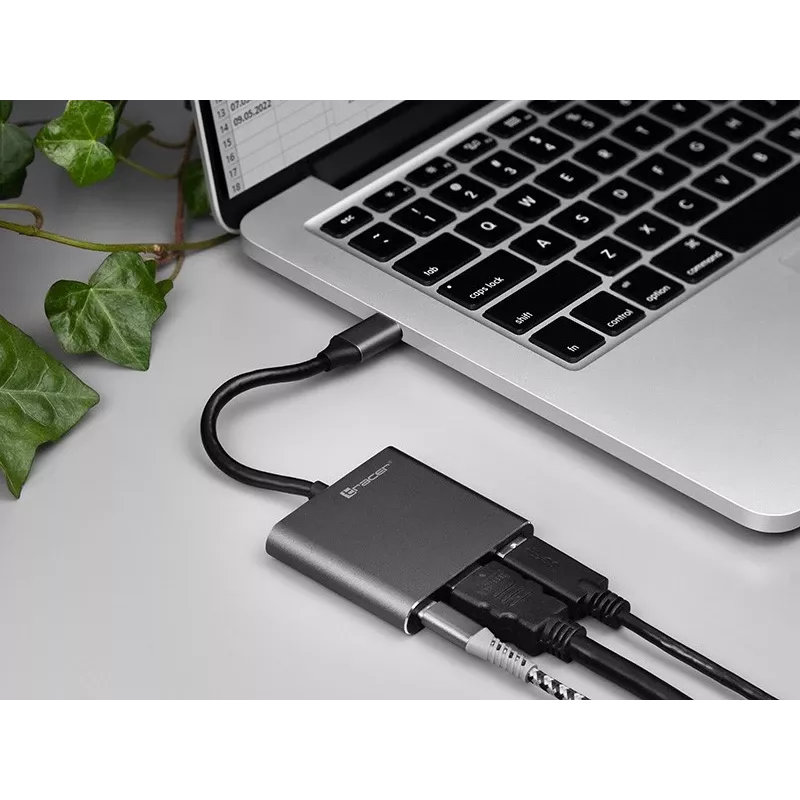 Adaptér A-1, USB-C HDMI 4K, USB 3.0, PD 100W