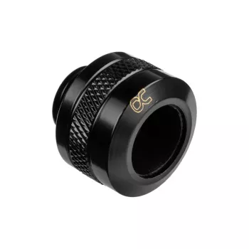 Fitting Alphacool 17471 — mosadz čierna, Ø22 mm, výška 20 mm