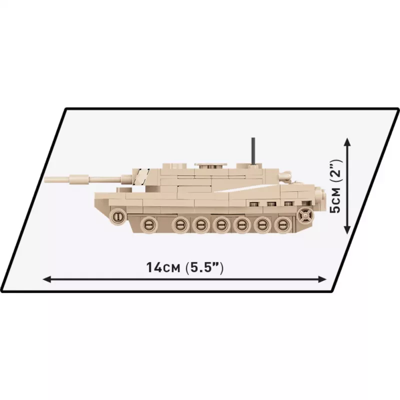 Stavebnica Cobi Abrams M1A2 — 174 dielov, odporúčaný vek 6+, béžová