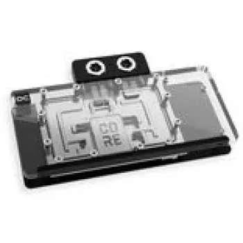 Alphacool Core RX 9070 XT Taichi Vodný blok GPU s backplate, Priehľadný/Chróm