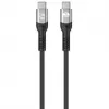 Manhattan Fast USB-C na USB-C kábel (240 W), 1 m, 240-W nabíjanie notebooku + vysokorýchlostné dáta a video, kompatibilný so všetkými notebookmi (vyžaduje sa dodatočný USB-C-240-W napájací zdroj), ultrarýchly prenos 40 Gbit/s, čierny, 3 roky záruka