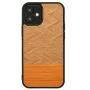 Puzdro na telefón Man and Wood pre iPhone 12 mini, rybí vzor arancia čierna