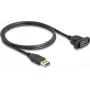 DeLOCK SuperSpeed USB 5 Gbit/s kábel USB Type-A konektor samec na konektor samica 1 m čierny