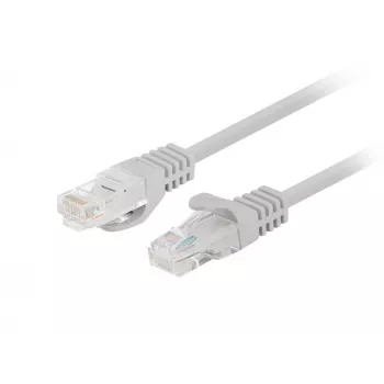 Sieťový kábel LANBERG PCU5-10CC-0025-S Cat5e U/UTP RJ-45 — 0,25 m, sivý