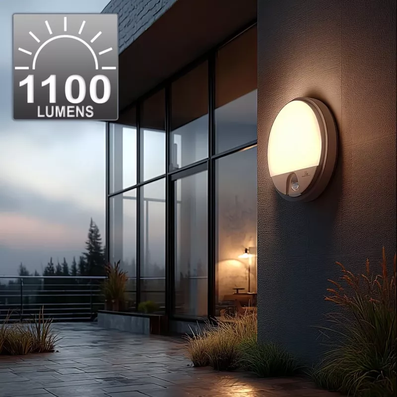 LED lampa MACLEAN MCE291W s IR pohybovým senzorom, 10 W, 3000 K