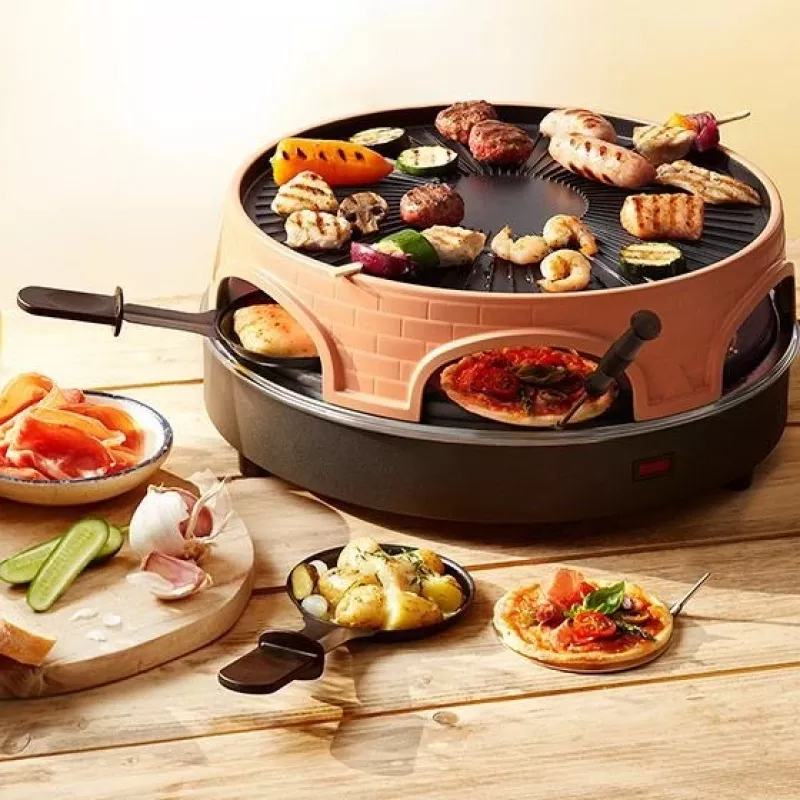 Emerio PO-113255.4 raclette gril 1500 W čierny, hnedý