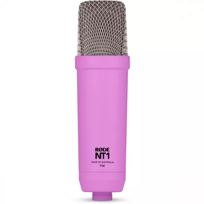 NT1 Signature + XLR kábel + desktop studio rameno, mikrofón fialový, balenie