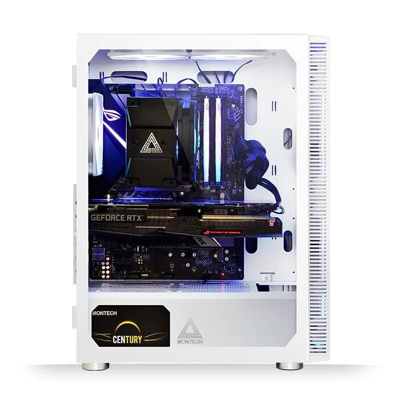 PC skriňa Montech X3 GLASS Midi-Tower biela