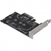 Silverstone SST-ECM27 M.2/SATA adaptérová karta, PCIe 4.0, 1x M-Key, 2x SATA 6G - Low Profile