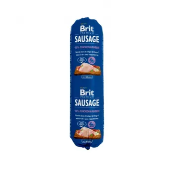 Mokré krmivo pre psov Brit Premium kuracie a králičie 800 g