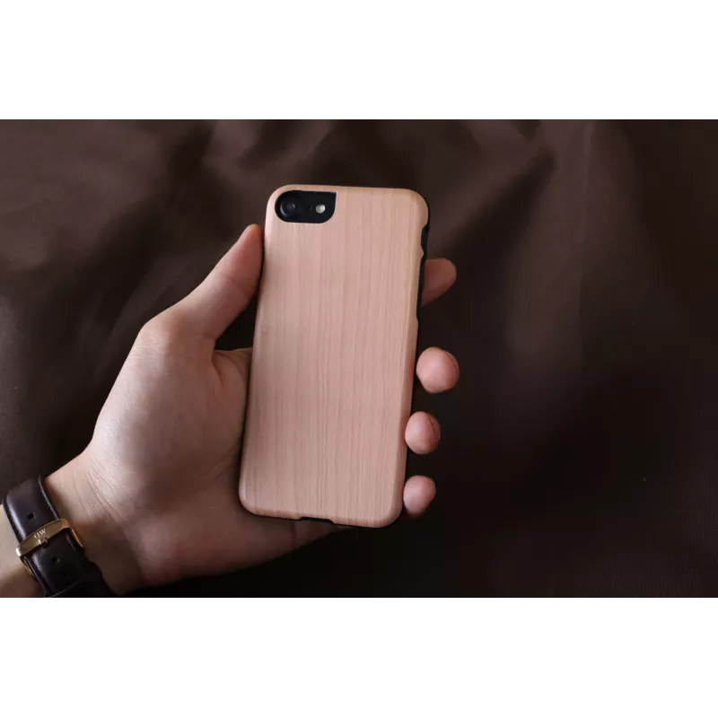 Puzdro na telefón pre iPhone 7/8 — man and wood ampero, čierne