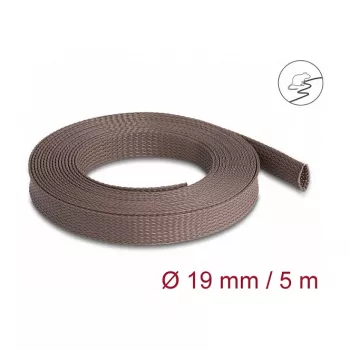 Káblový plášť DeLOCK 20905 hnedý polyester priemer 1,9 cm