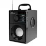 Prenosný reproduktor MEDIA-TECH MT3179, 20 W (RMS 15 W), Bluetooth 5.1, FM, MicroSD, USB, AUX, Li-Ion, 6 h, drevené puzdro
