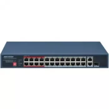Hikvision Value Series 24 port Fast Ethernet neřízený POE switch