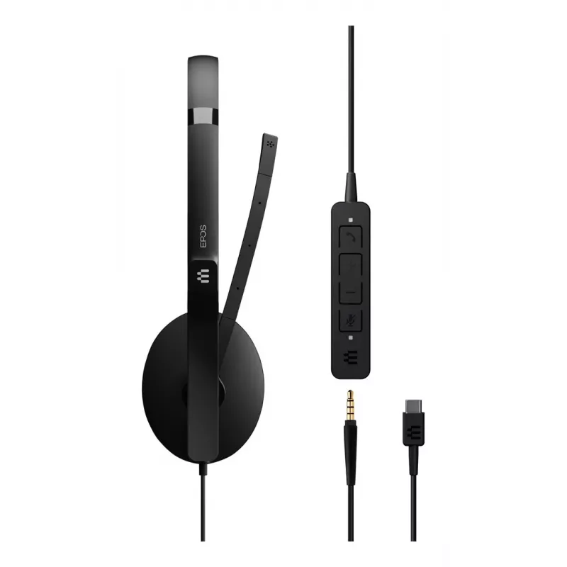 EPOS ADAPT 165 USB-C II headset káblový cez hlavu kancelária/callcentrum USB Type-C čierny