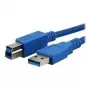 MediaRange – USB kábel – USB Type-B (M) na USB Type-A (M) – 3,0 m – modrý (MRCS149)