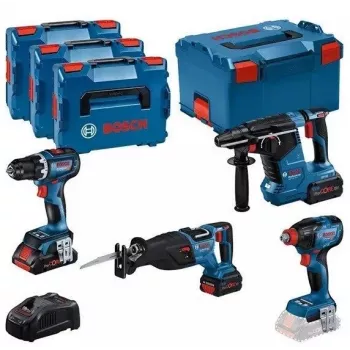 Skrutkovač BOSCH 18V COMBO KIT GSR 18V-90C GDX 18V-210C GBH 18V-24C GSA 18V-28 1xPC4.0Ah 2xPC5.5Ah