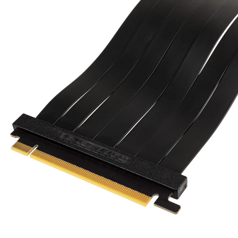 PHANTEKS PCIe x16 Riser Ribbon kábel, 90 stupňov, 22 cm – čierny