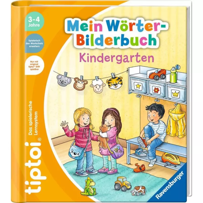 tiptoi štartovacia sada: Mein Wörterbilderbuch Kindergarten, učebná kniha pero a obrázková kniha