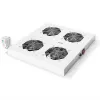 ROLINE 19-palcová ventilátorová jednotka, 4 ventilátory, sivá, model 26.21.0077