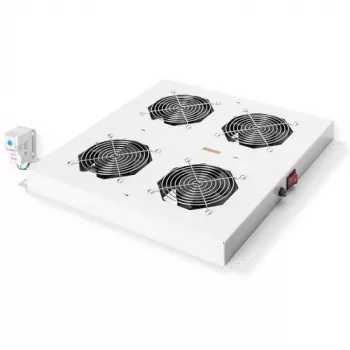 ROLINE 19-palcová ventilátorová jednotka, 4 ventilátory, sivá, model 26.21.0077