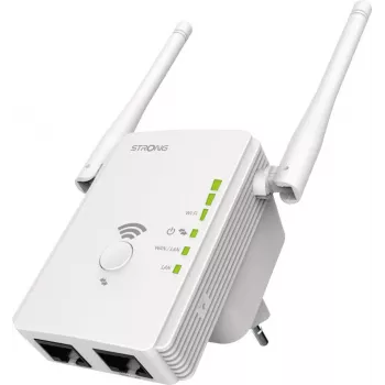 Strong REPEATER300V2 Bridge & Repeater sieťový opakovač 300 Mbit/s biela (REPEATER300V2)