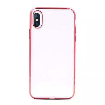 Mäkké puzdro na telefón Devia pre iPhone XS Max, červené TPU ochranné puzdro
