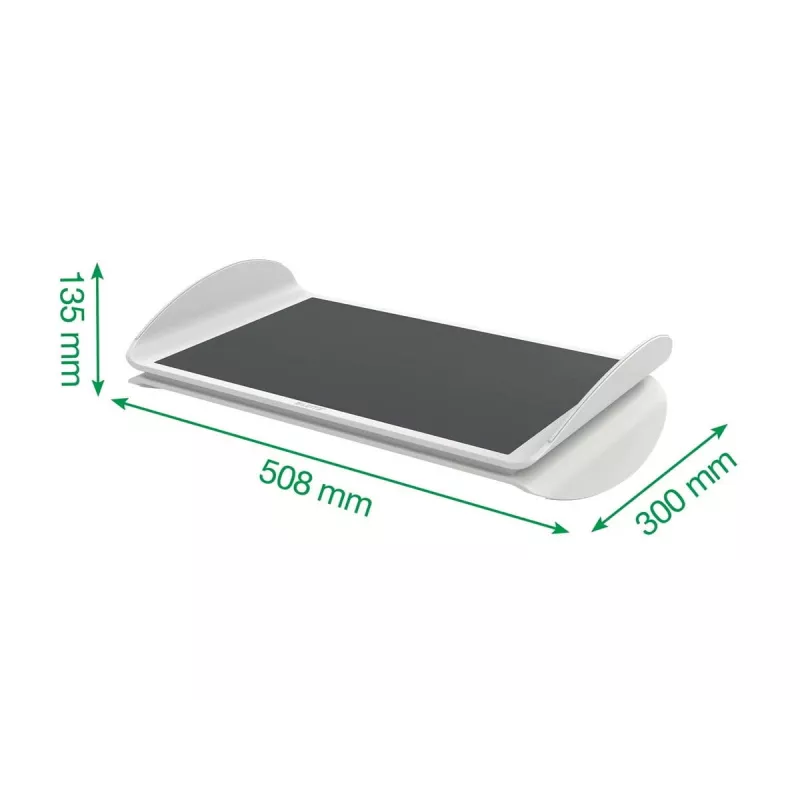 Leitz Ergo nastaviteľná opierka na nohy k počítaču, sivá, 508 mm, 300 mm, 135 mm, 2,62 kg, 1 ks