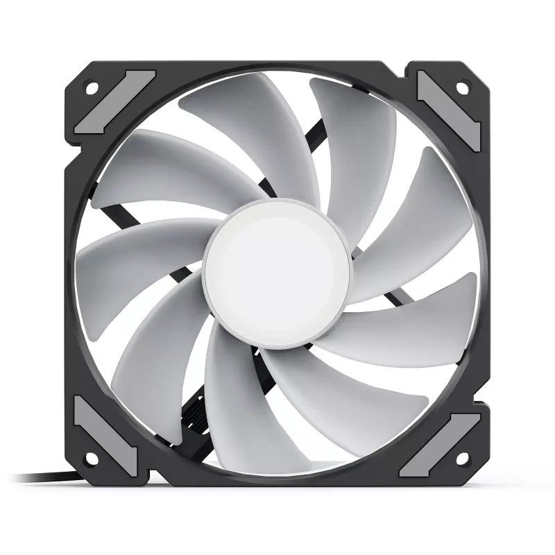 SHARKOON SHARK Mirror RGB PWM Reverse 120 mm ventilátor do skrinky, 1500 RPM, čierny