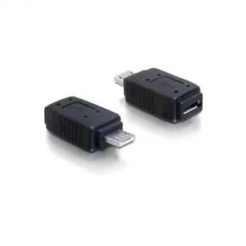 Adaptér USB micro-A+B samica na USB micro A samec DeLOCK 65032 čierny