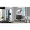 Cama TV stojan SOHO 180 biely/sivý lesklý