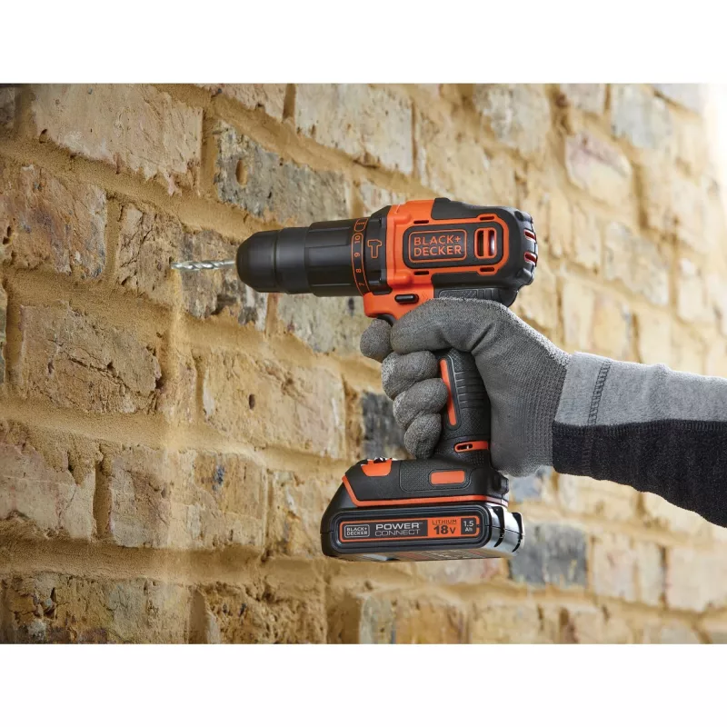 Akumulátorový príklepový vŕtací skrutkovač BLACK+DECKER BCKSB04