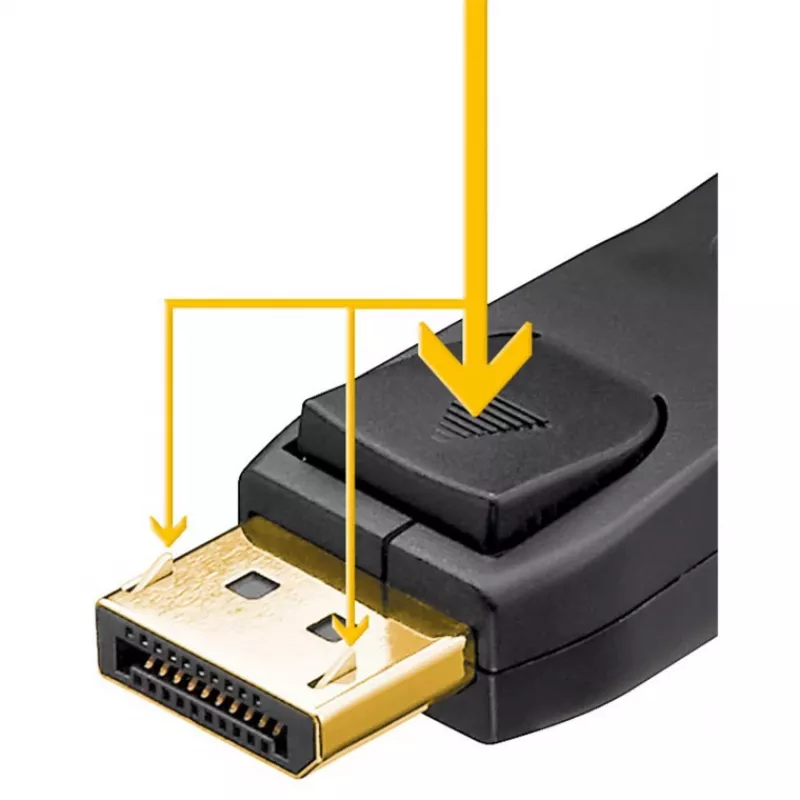 Goobay 74761 - DisplayPort 2.1 kábel 16K 60 Hz 2,0 m - kábel - audio/multimédiá (74761)