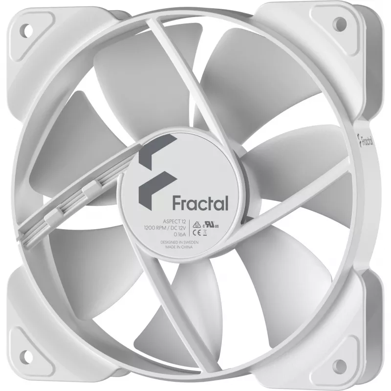 Fractal Design Aspect 12 120 mm ventilátor do skrine biely