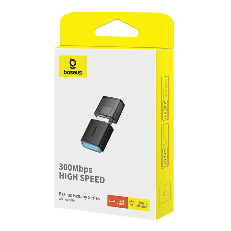 Adaptér WiFi Baseus FastJoy 300Mbps (čierny)