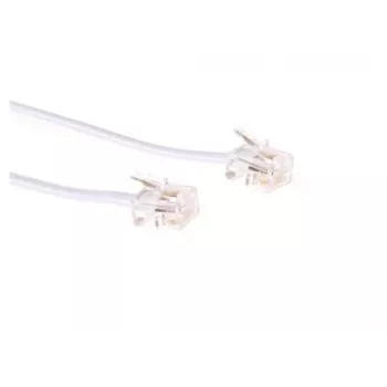 Telefónny kábel Microconnect MPK181W RJ11 RJ11 1m biely