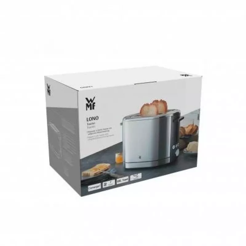 Hriankovač WMF Bueno Pro 6 — 2 plátky, 870 W, strieborná/čierna