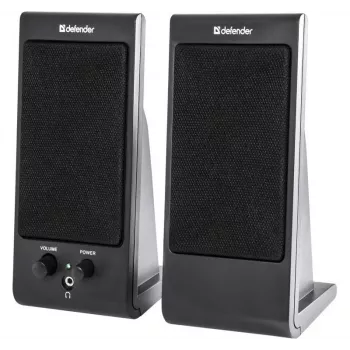 Stolové/regálové reproduktory DEFENDER SPK-170 2.0, 4 W RMS, káblové USB 5 V, 3,5 mm, čierne