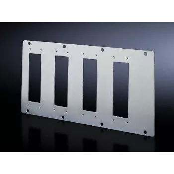 Rittal TS 8609.140 Modulové dosky pre 16/24-pólové konektory, oceľ, sivé