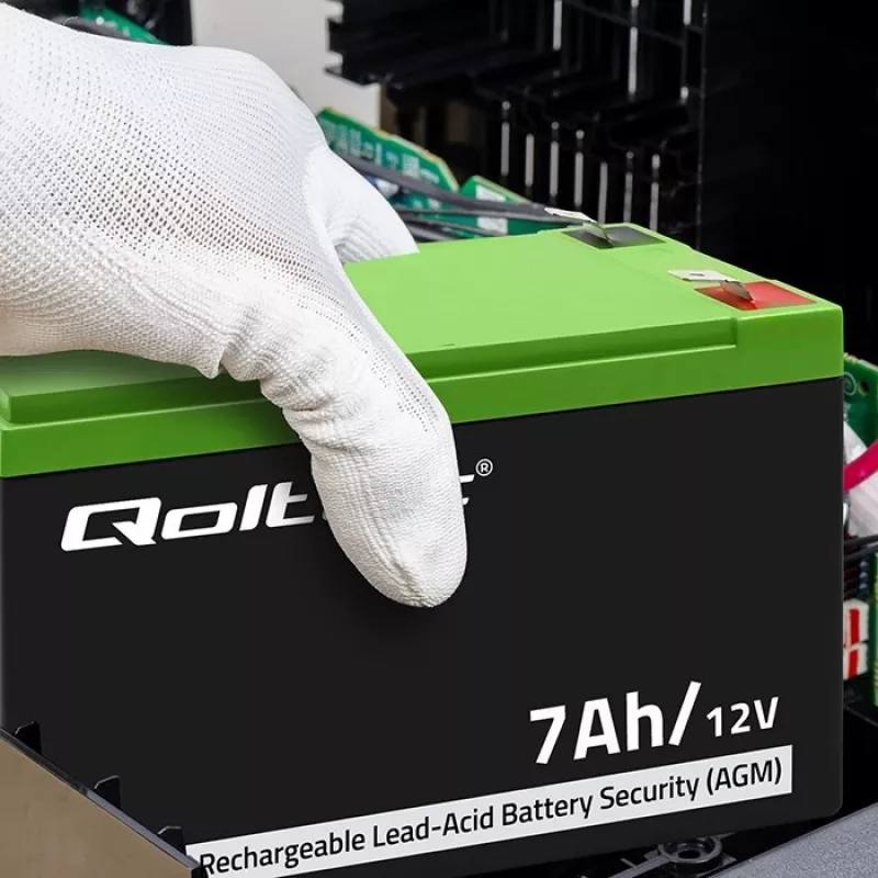 Qoltec 53076 AGM batéria | 12V | 7Ah | bezpečnosť