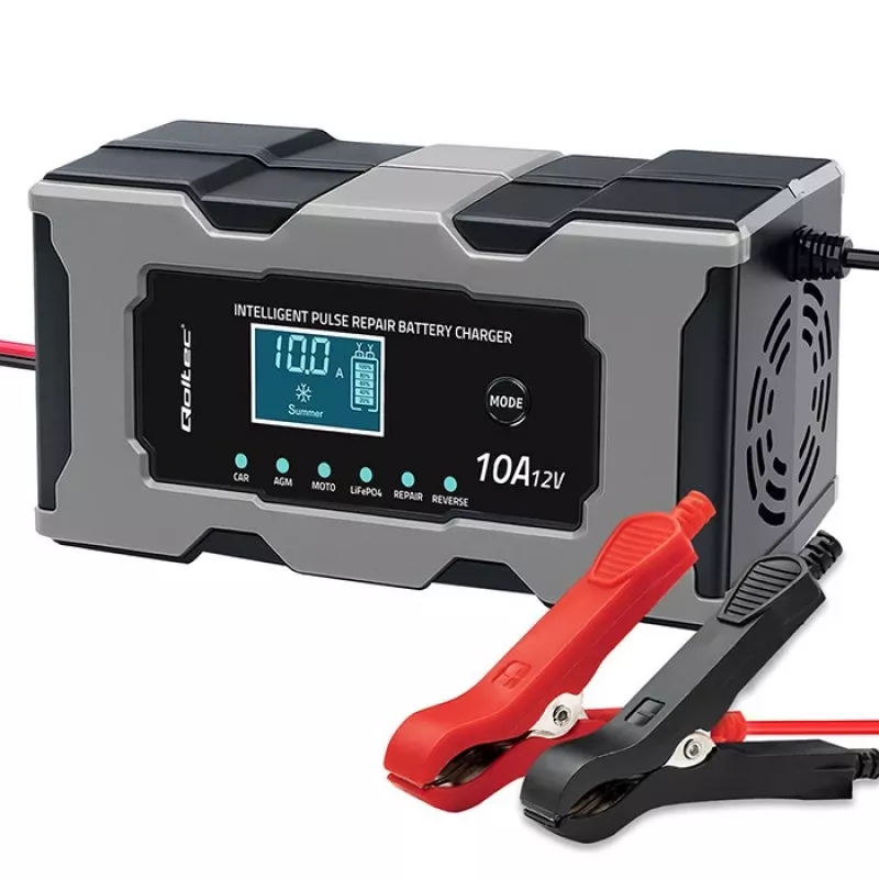 Nabíjačka QOLTEC 52493 12V 10A s funkciou opravy pre AGM batérie