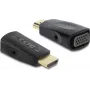 DELOCK HDMI-na-VGA adaptér s 3,5 mm audio a USB napájacím káblom — model 61082